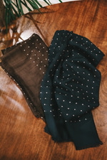 BEAMS F（ビームスF）Holliday & Brown / ウールシルク ドット