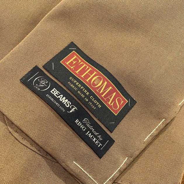 ＜BEAMS F＞EASYブラウンスーツ