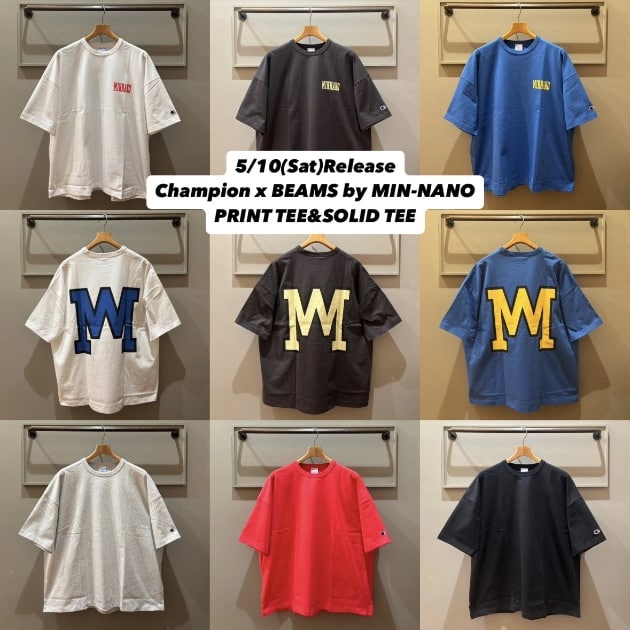 【5/10(土)発売、Champion × BEAMS by MIM-NANO collection】
