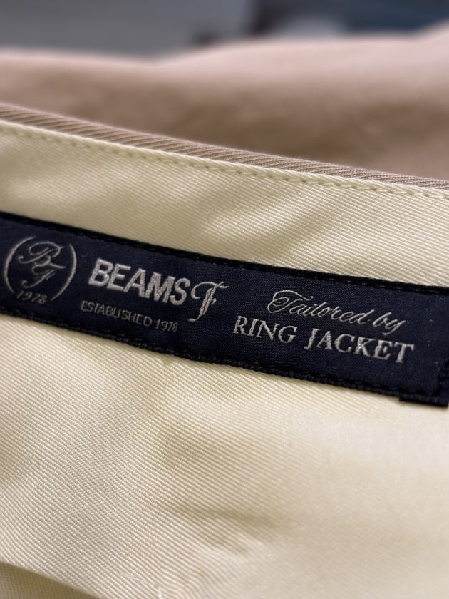 ＜BEAMS F＞COTTON-LINEN TROUSERS