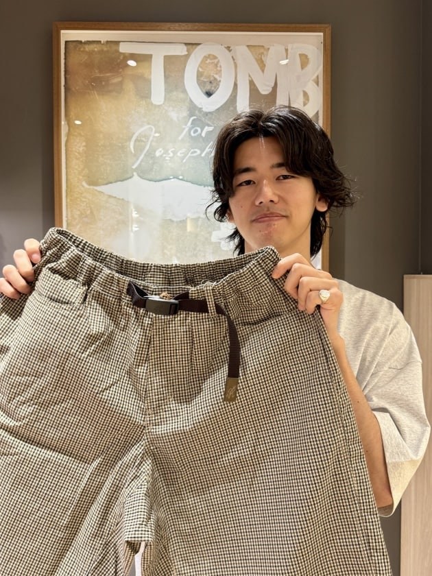 【本日発売】〈GRAMICCI〉×〈BEAMS〉別注チェックショーツ