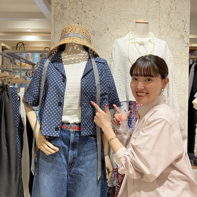My Real Pick -スタッフ大山の本命-"ドット オープンカラーショートスリーブ"