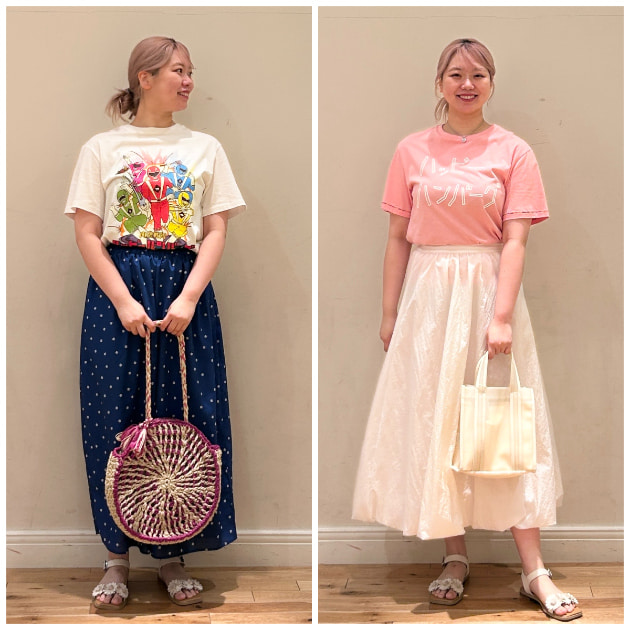【ハッピーハンバーグ】コラボTシャツ着回しコーデ第ニ弾！