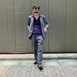 BEAMS F（ビームスF）Savile Clifford ピンチェック スーツ（スーツ