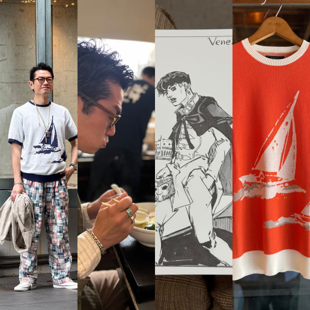 ヴィンテージライクなヨット柄が・・・