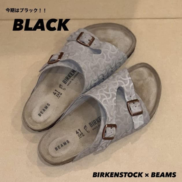 【BLACK "BONE PATTERN"】 『BIRKENSTOCK × BEAMS』