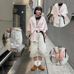 【いわゆるTODAY'S OUTFITってやつです☆ ギンガムと骨Tが意外と合う！？ちょいクセが可愛い夏コーデ】