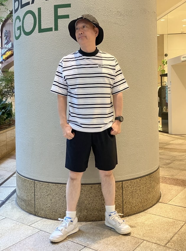 BEAMS GOLF（ビームス ゴルフ）PURPLE LABEL / 細ボーダー 半袖