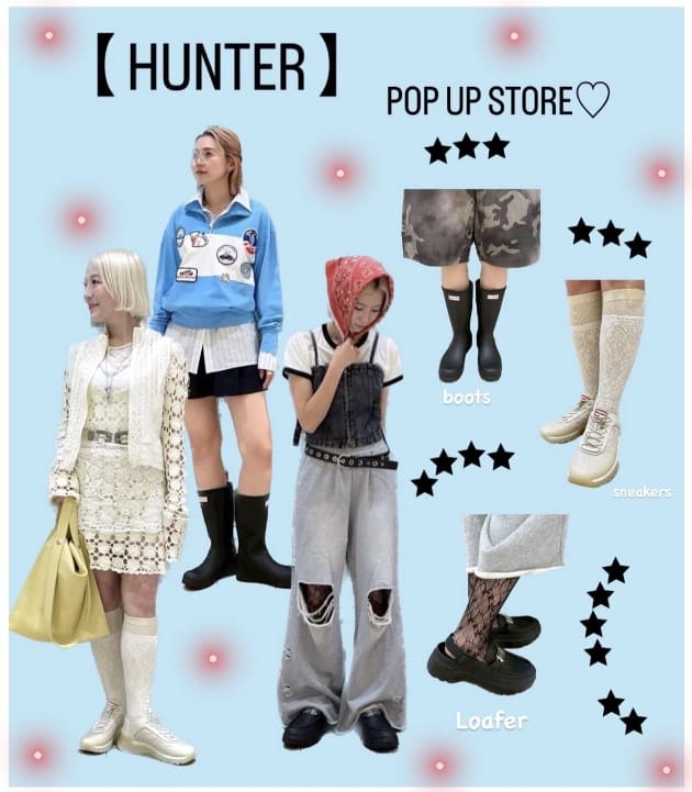 【HUNTER】POP UP♡商品紹介①シューズ編♡