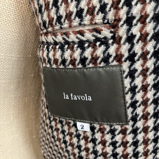 【2025FWアイテム】＜La Favola＞ガンクラブチェック カバーオール