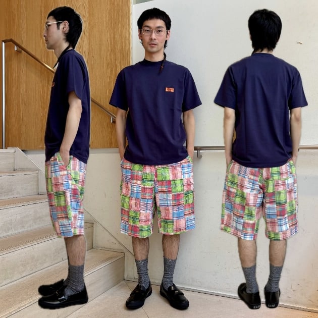 【ご紹介させて下さい。シンプル＋柄で魅せる、サマーショーツスタイル】