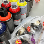 SAME・NUSH・AEBLによるアートショー"S.A.N."の設営風景お見せします