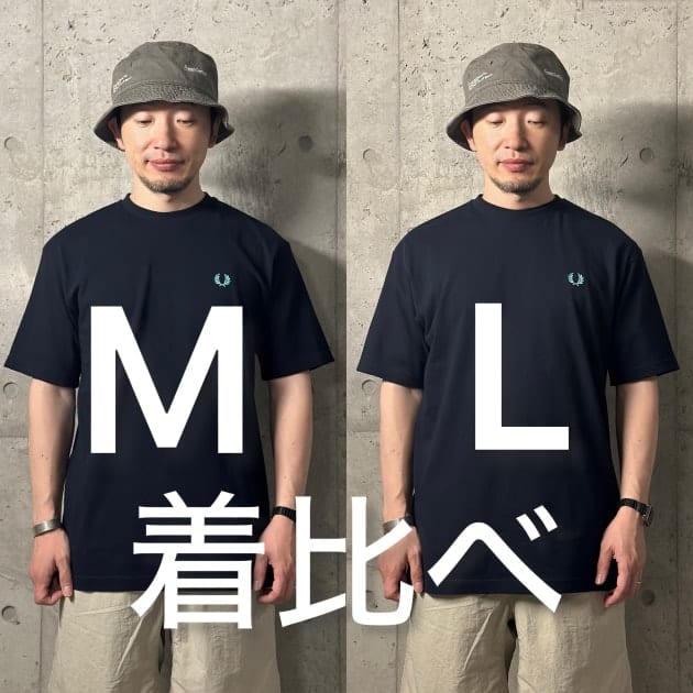 サイズ感の参考に！【別注】FRED PERRY(フレッドペリー )/ ヘビーウェイト Tシャツ