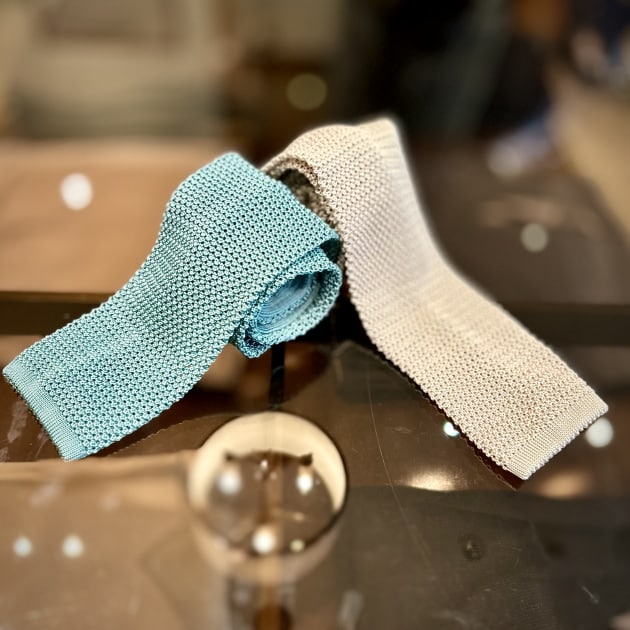 速報！定番シルクニットタイ新色入荷。