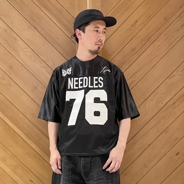 シルエット最高！！【NEEDLES × BEAMS 】FOOTBALL T-SHIRT & H.D. Buggy Shorts
