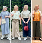 【リネンライクイージーパンツ】4色着回しコーデ♡