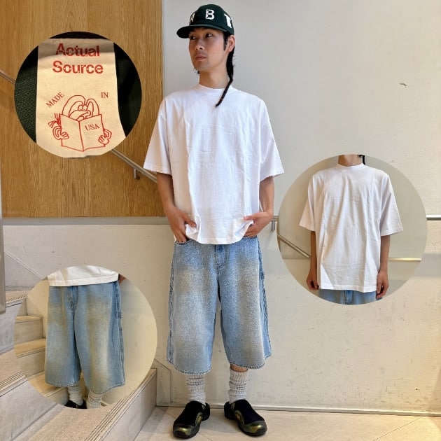 【ご紹介させて下さい。夏を楽しむ、定番Tシャツとワイドデニムのストリートスタイル】