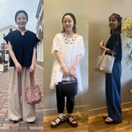 【150cmアラサーコーデ】低身長でもバランス◎！夏のゆるパンツ3選♡