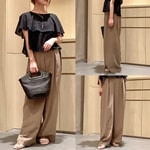 【オンオフ◎】ワイドなのにきちんと見えするパンツ