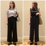 オンオフ対応☆ベルト付きワイドパンツで作る大人の夏コーデ