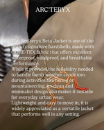 【てらだの経験談】"ARC’TERYX＂Beta jacket