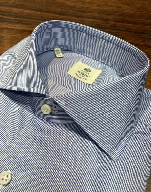 LUIGI BORRELLI / ACHILE ロンドンストライプ柄シャツ LUIGI BORRELLI〉良いロンドンストライプ シャツのオススメ