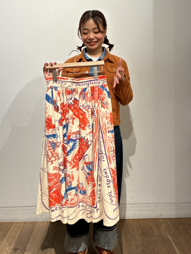 ＊新品タグ付＊BEAMS BOY 【別注】BINDU / ウエスタン スカート BEAMS BOY（ビームス ボーイ）【別注】BINDU / ウエスタン