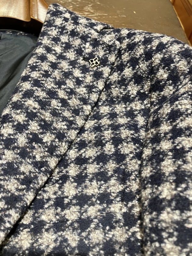 美品 TAGLIATORE Brilla アンコンジャケット 茶系チェック 42 美品 TAGLIATORE Brilla アンコンジャケット 茶系チェック 42