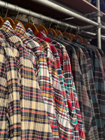 インディアン フランネルのBUTTON DOWN