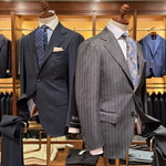＜DORMEUIL＞スーツコーナーより。