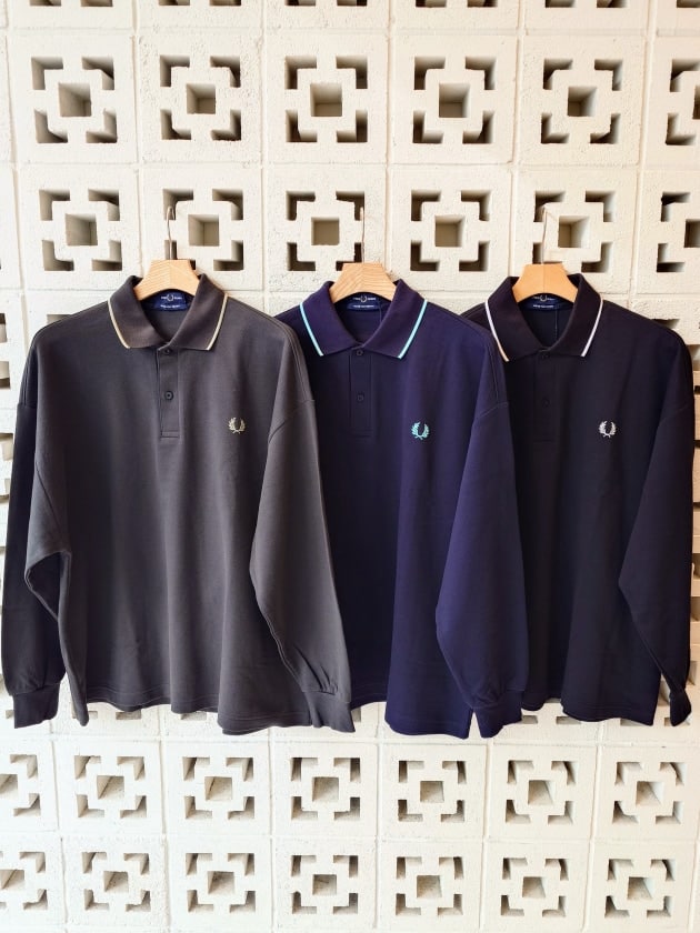 ビームス別注　FRED PERRY ネイビー 長袖ポロシャツ 楽天市場】BEAMS MEN FRED PERRY * BEAMS / 別注 Long Sleeve