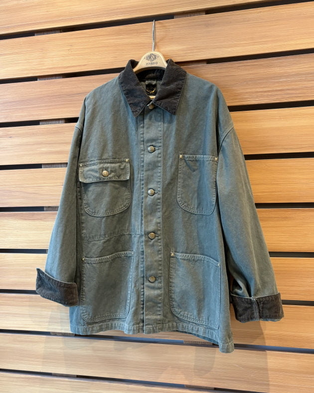 美品　orSlow オアスロウ／BEAMS BOY別注 ヒッコリー カバーオール 美品 orSlow オアスロウ／BEAMS BOY別注 ヒッコリー