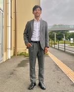 秋頃向けツイード調セットアップ