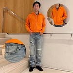 【ご紹介させて下さい。オレンジパーカで秋を彩る、デニムスタイル】