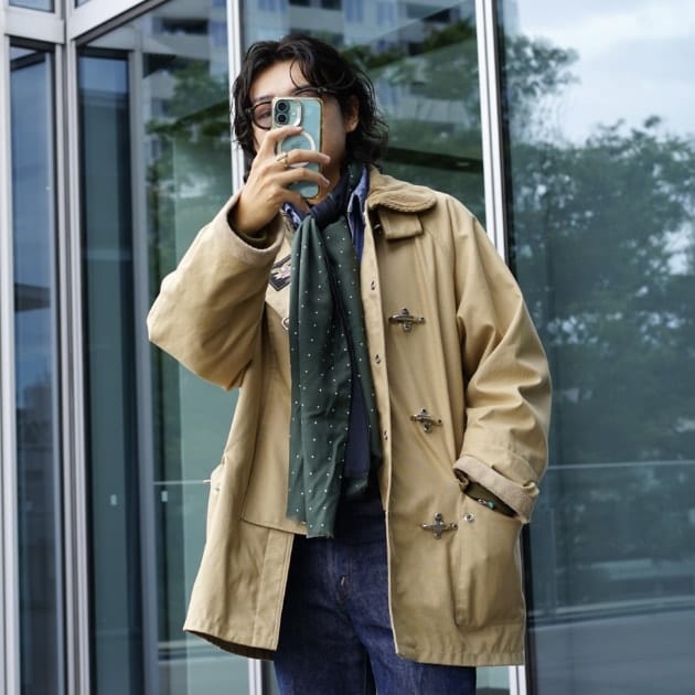 MICHAEL CLASSIC APPAREL ファイヤーマンコート　ベージュ 先見せエーダブ〜〈MICHAEL CLASSIC APPAREL〉ファイヤーマン