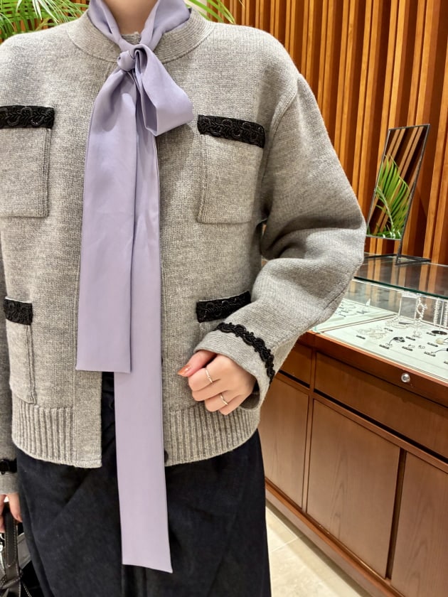 お値下げ！EFFE BEAMS トリムツイードジャケット　38 お値下げ！EFFE BEAMS トリムツイードジャケット 38 お値下げ