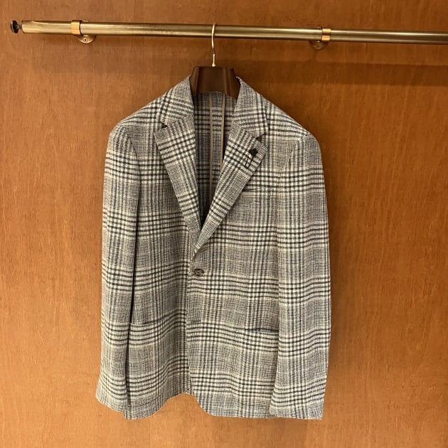 LARDINI＞ウールカシミヤ グレンチェックジャケット｜ビームス