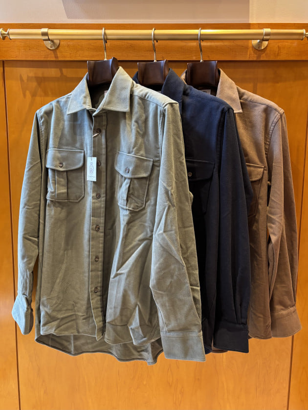 新品】コーディングス モールスキンオーバーシャツ CORDINGS＞MOLESKIN