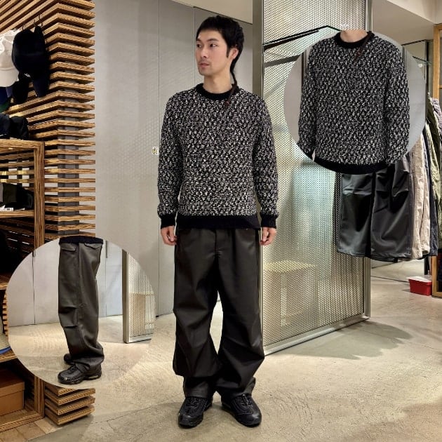 BEAMS 黒 レザー ストレートパンツ BEAMS Leather Pants (Pants BEAMS Casual Pants) for sale | BEAMS