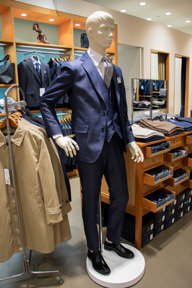 ビームス セットアップ スリーピース デニム インディゴブルー M相当 オススメなデニムスリーピース｜ビームス アウトレット 土岐｜BEAMS