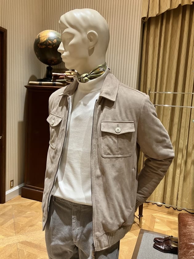 BEAMS スエードジャケット S ベージュ 24160302306_C_2.jpg