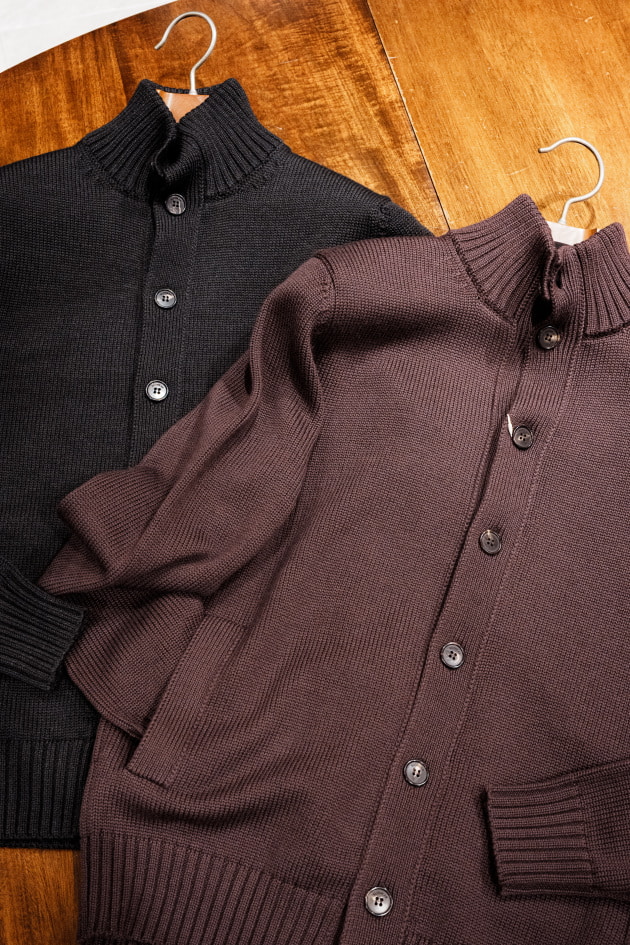 ZANONE（ザノーネ）＞定番スタンドカラーカーディガンCHIOTOが