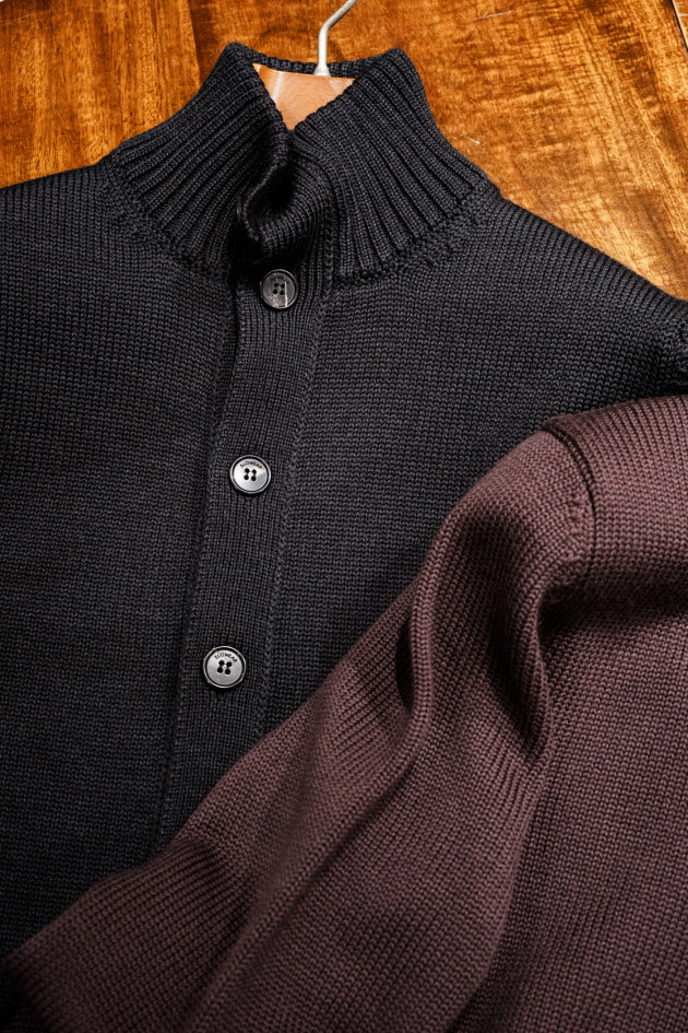 美品 ZANONE CHIOTO カーディガン ケーブル編み スタンドカラー44 5_000000008896.jpg?1759730127