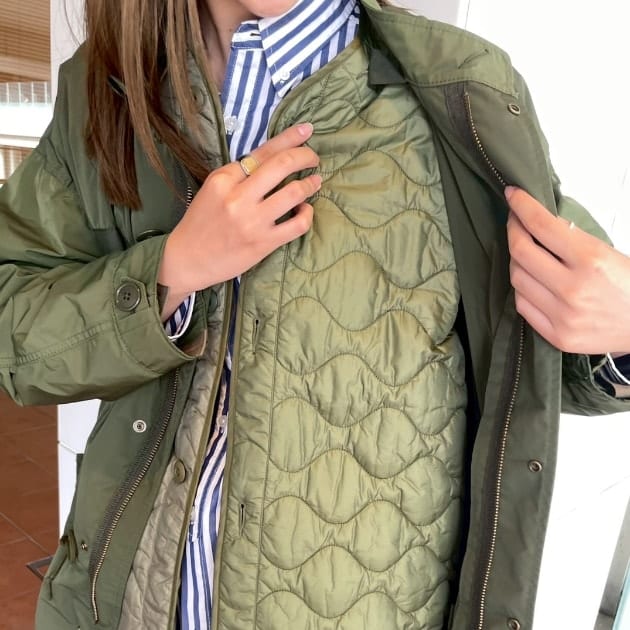 BEAMS BOYソロテックス M-65 パーカーが主役：3スタイルで魅せる今季