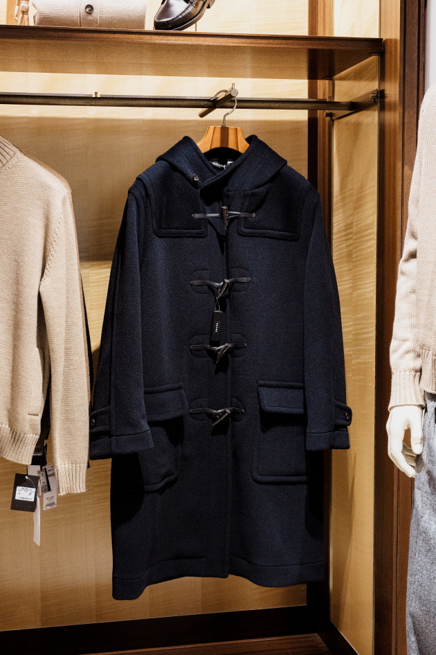 【未使用】INVERTERE ビームスF別注 ヘリンボーン ダッフルコート BEAMS F（ビームスF）【別注】INVERTERE / ヘリンボーン