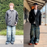 “ブラスト ワイド デニム カーゴパンツ”で大人の抜け感スタイル！