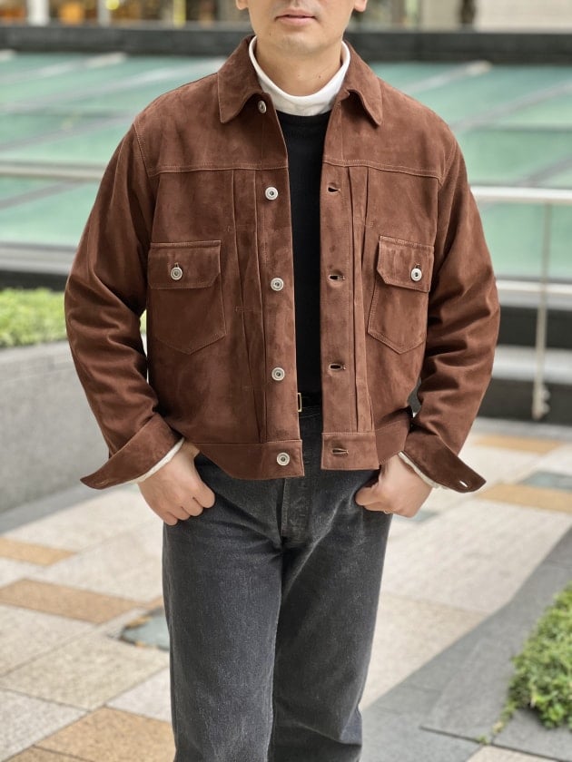 CINQUANTA〉アップデートした2nd型スエードトラッカージャケットを