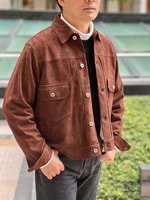 〈CINQUANTA〉アップデートした2nd型スエードトラッカージャケットを。