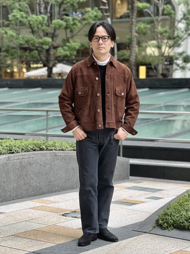 CINQUANTA〉アップデートした2nd型スエードトラッカージャケットを