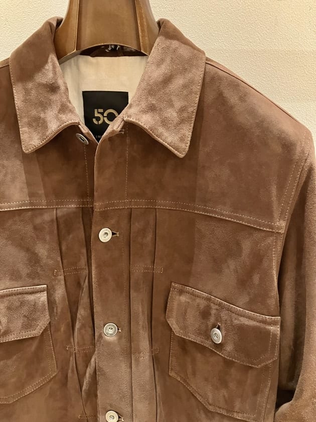 CINQUANTA〉アップデートした2nd型スエードトラッカージャケットを